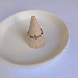 Sterling Silver Cross Ring - Size 7
